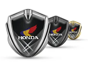 Honda Metallico Emblema Badge Disegno Lussuoso Lega